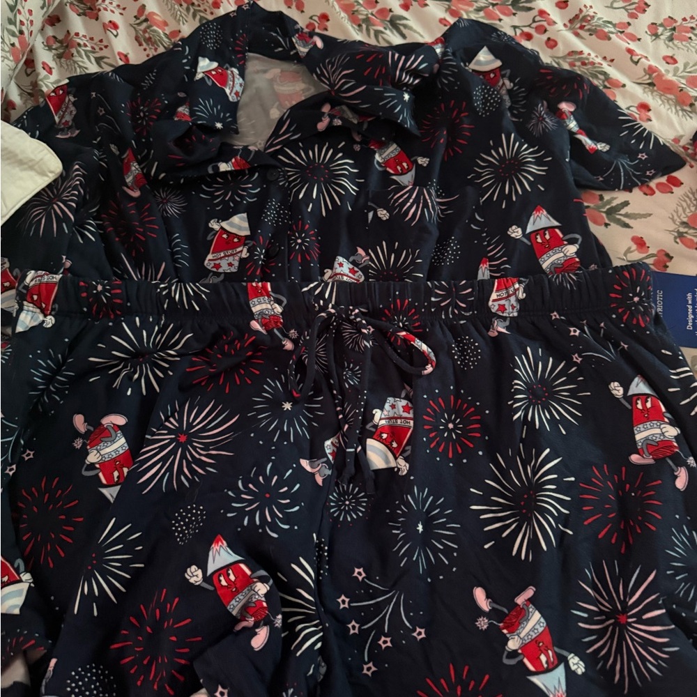 Festive Fireworks Pajama Set